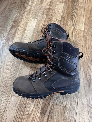 Danner Footwear Men's Vicious 8 Inch Brown Round Toe Work Boots 13866 Sz 12