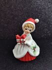 New ListingJosef Originals Christmas Bell Girl Gift White Holly Dress Santa Japan Vintage
