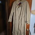 Vintage Trench Coat Stormport Mens Size 40R Removable Liner Double Breasted