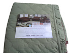 New Sage Green Chocolate Brown Waterproof Quilted Reversible Chair Cover Pockets
