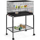 47-inch Rolling Breeding Flight Bird Cages for Parakeets Lovebirds Budgies, Used