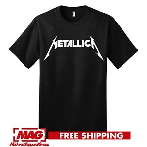 METALLICA T-SHIRT 90s Heavy Metal Rock Band Logo James Lars Black Album Shirt Te