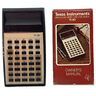 Texas Instrument Calculator TI-30 Manual Vintage 1976