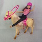 Vintage 2002 Barbie Blossom Beauties Cream Horse Rose + 2016 Skipper Doll Rider