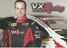 Fabrizio Giovanardi VX Racing Promo Card Touring Cars.