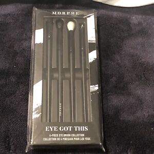 Morphe “Eye Got This” 4-Piece Eye Brush Collection Oval-Crease-Blender-Liner NIB