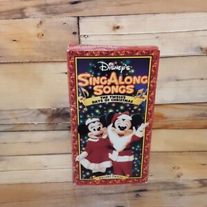 SingAlong Songs The Twelve Days Of Christmas VHS VCR Tape Used Disney Cartoon