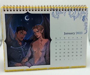 Illumicrate Exclusive Strike A Bargain 2023 12 Month Desk Calendar Book Couples
