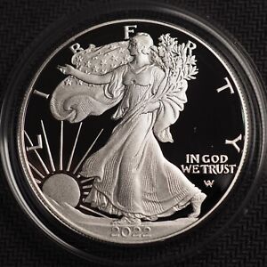 2022 W Proof American SILVER Eagle Coin One Ounce  - FREE SHIPPING!