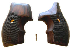 J Frame Grips fits most Smith & Wesson S&W Rosewood Checkered Half wrap