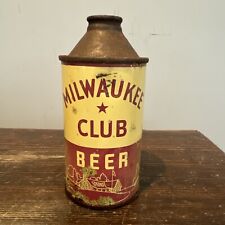 Antique 1940 Schlitz Milwaukee Club Beer Cone Top Beer Can