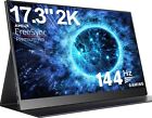 UPERFECT 144Hz Monitor Gaming Screen 17.3 Inch 2K 2560*1440 Portable Monitor