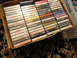 Huge Lot Of 192 Cassette Tapes Pop Music 60's to 80's (Lot 1)