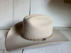 Justin Western Cowboy Hat 3X Beaver Size 7 1/8 | Beige Authentic Headwear