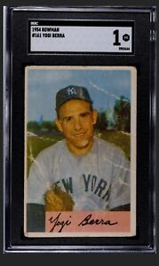 New Listing🌟 YOGI BERRA - 1954 Bowman #161 - Yankees HOF - SGC 1