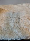 Vintage Tablecloth Cream Rose Lace  64x80