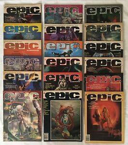 Marvel Epic Illustrated Magazine (18 Issue Lot) - (1980-1983)