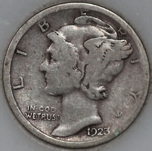 1923-S Mercury Silver, Popular Collector Coin As Shown [SN01]