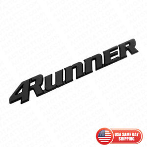 99-02 Toyota 4Runner Liftgate Emblem Badge Logo Tailgate Rear Letter Matte Black (For: 1999 Toyota 4Runner Limited 3.4L)