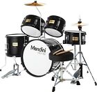 New ListingMendini By Cecilio Kids Drum Set Starter Drums Kit with Bass, Toms, Snare, Black