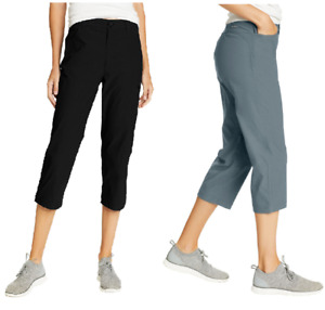 NEW!! Eddie Bauer Women's Stretch UPF 50+ Tech Capri Pants Variety #195A