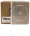 USDISC DVD Cases Slimline 7mm Premium, Single 1 Disc (Super Clear) Lot
