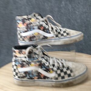 Vans Shoes Mens 10 Off The Wall Old Skool High Skate Off White Canvas Checker