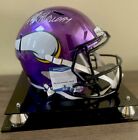 Adrian Peterson Signed Minnesota Vikings Full Size Chrome Replica Helmet - BAS