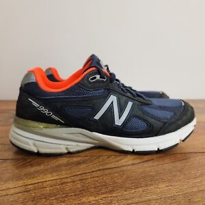 New Balance 990v4 Shoes Navy Gray Orange W990NV4 Made In USA Women’s Size 8.5