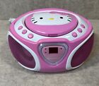 Hello Kitty CD Player Boombox Radio AM/FM Model KT2025 LED Lights Tested Working