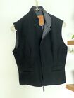 Schaefer Outfitter Cattle Baron Vest Black Wool Western Rodeo Rancher Cowboy