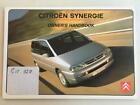 Citroën Synergie Car Owners Manual Handbook August 2000 #U60-GB-6001