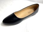 New women basic point toe ballet flats slip on faux leather  loafer shoes.