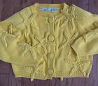Michael Simon New York Star Fish Embroidered Knit Button Up Sweater Small