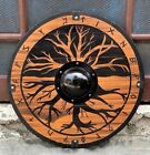 Medieval Handmade Wooden Tree Viking Shield - Viking Shield - Battle Worn Shield