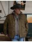 Men's Yellowstone Season 2 | John Dutton Quilted Cotton Jacket | Kevin Costner