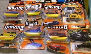 Lot of 8 Matchbox Cars “moving Parts “  in Sealed Blisters  Packages Damages