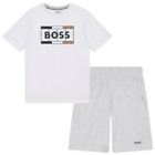 Hugo Boss Kids T-Shirt+Short Set White [J28111-10P]