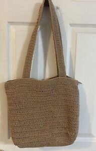 Women’s beige knit shoulder bag Great Spring/ Summer Bag
