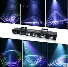 6 Lens RGB DMX Laser beam Projector Lights Party DJ KTV Club Stage Light effect