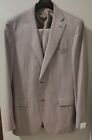 CARUSO NWT 100% Wool Suit Size 56L US 46 L Brown/Tan Prince of Wales