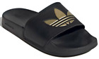 NEW Adidas Adilette Lite Slides Sandals Shoes Black Gold GZ6196 US Women's 7