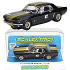 Scalextric C4405 Ford Mustang #47 Black and Gold 1/32 slot Car DPR