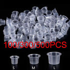 100/300/500PCS Tattoo Ink Cups Mixed Size Permanent Clear Holder Container