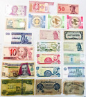 Old Foreign Paper Currency LOT OF 21 BANKNOTES World Money EXACT NOTES SHOWN