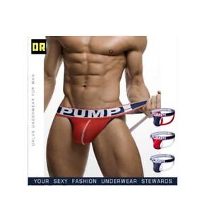Men's Jock Strap Breathable Underwear Backless Jockstrap Briefs Underpants Thong