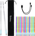 Light Up Drum Sticks 15 Color Changing Drumsticks with Storage Bag for Adults Dr