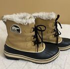 SOREL Waterproof Faux Fur Lining Women’s Brown Duck Rain/Winter Boots Size 8