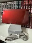 New Nintendo 3DS XL Console RED-001  with Bundle Case Charger Stylus