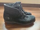 The North Face Ballard Roll Down SE Boots | Comfort | Black Suede Womens Size 9